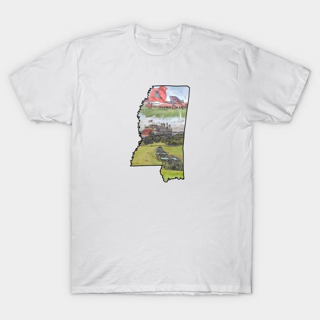 Mississippi T-Shirt by TwoBroads